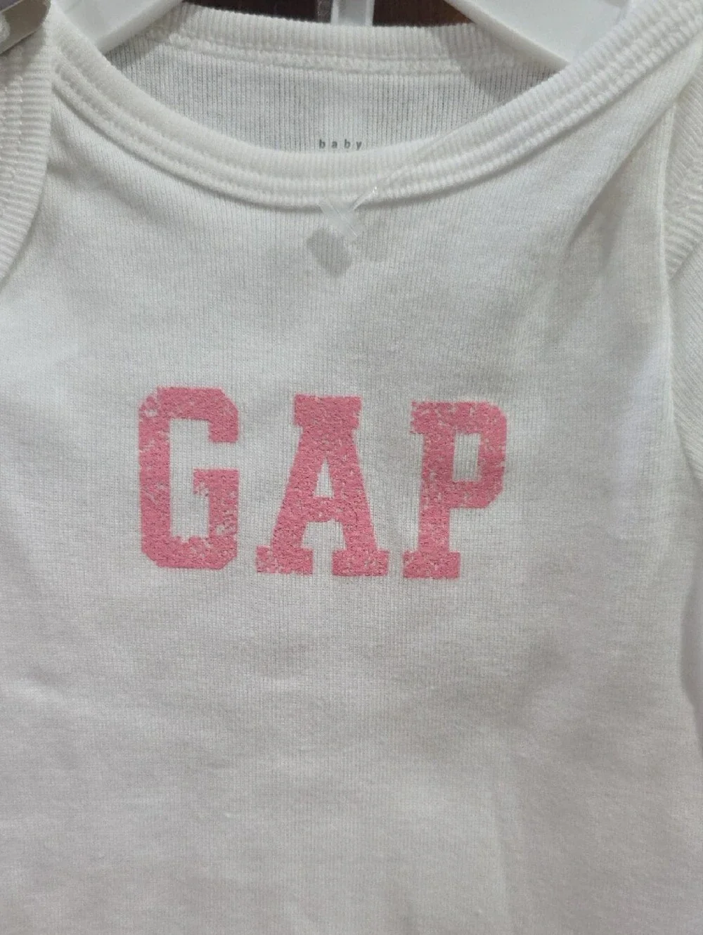GAP White & Pink 3-Piece Baby Pajama Set with Logo